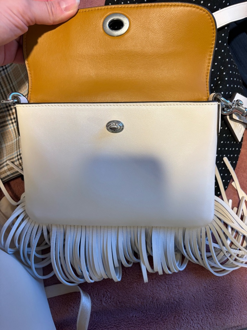 Coach 1964 Fringe Leather Crossbody Bag - Picture 5 of 9